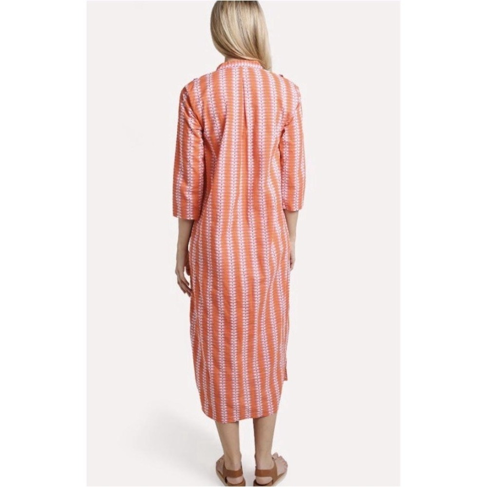 RO'S GARDEN Alessandra Maxi Caftan Colorful Tassels Anthropologie Size Small New - Picture 2 of 14